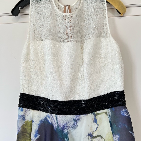 Multicolor, Sleeveless, long size 8 evening dress by Carmen Marc Valvo - Picture 6 of 6